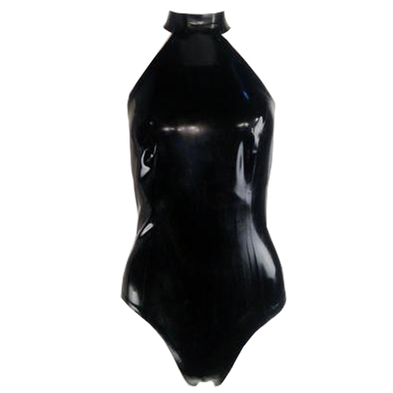 1X Halter Bodysuit READY TO SHIP 1X / Black  - Vex Inc. | Latex Clothing