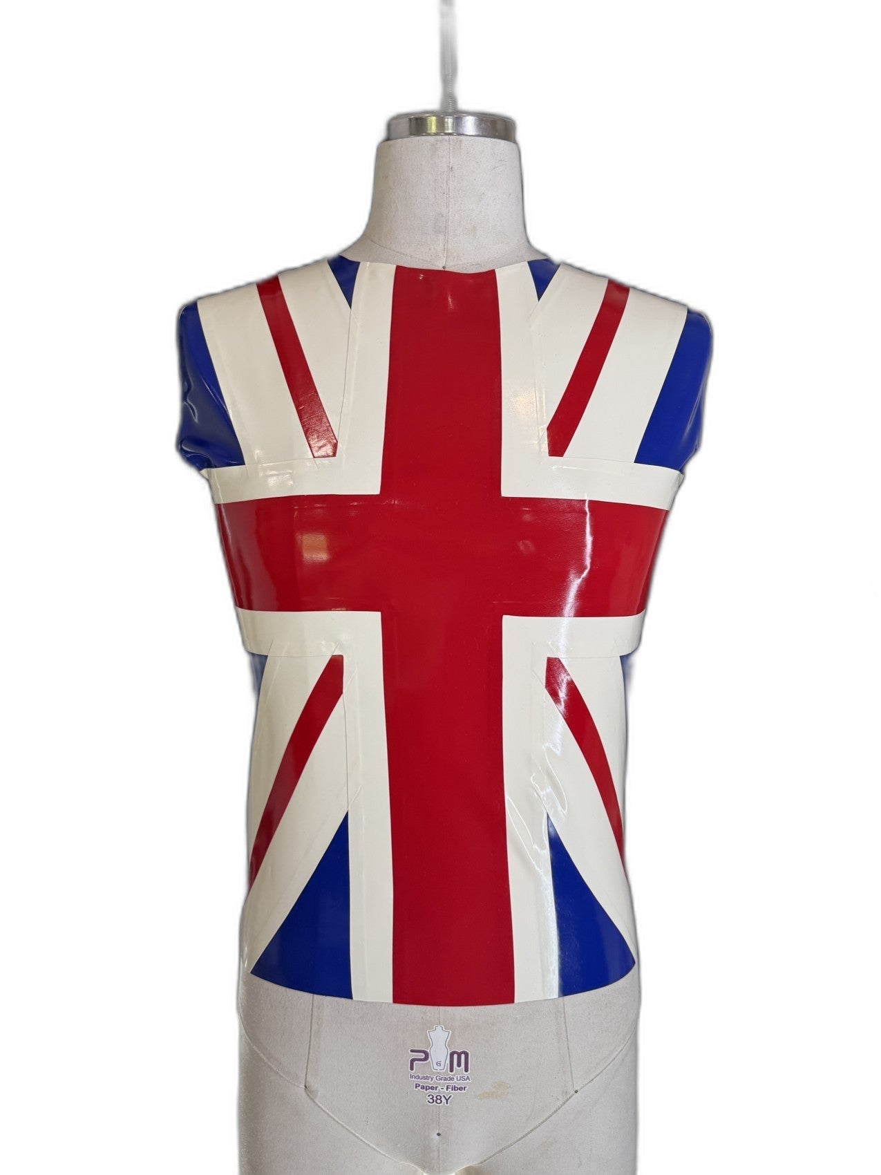 Union Jack latex top by Vex Clothing