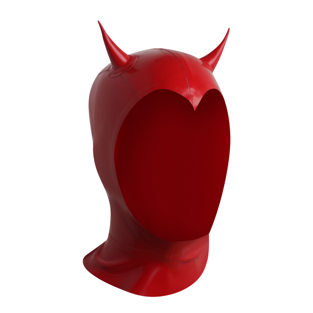 Devil Heart Hood READY TO SHIP - Vex Inc. | Latex Clothing