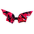 UV Glow Bat Print Latex Bat Hair Bow READY TO SHIP  Womens - Vex Inc. | Latex Clothing