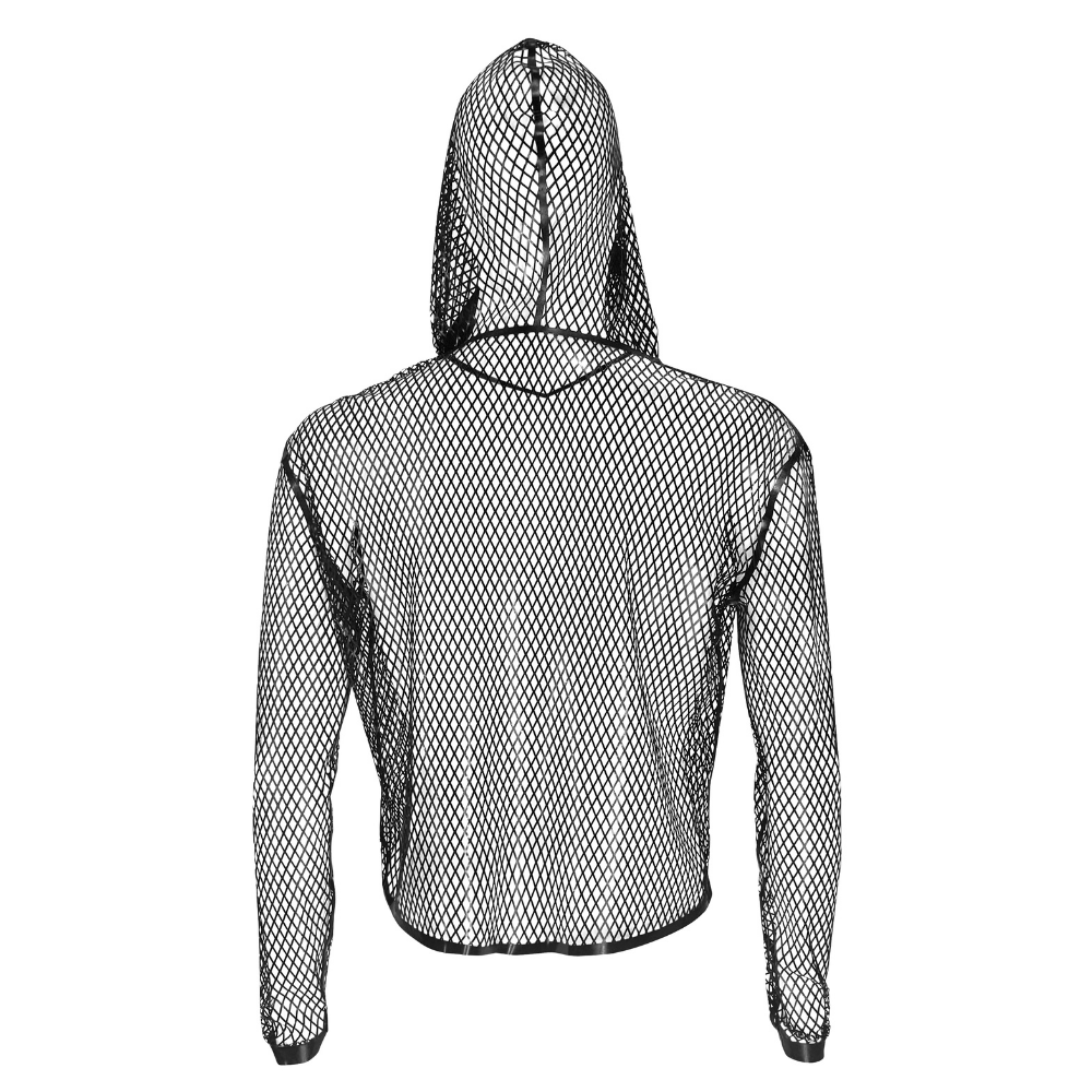 Saturn Fishnet Hoodie - Vex Inc. | Latex Clothing