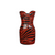 (One of a Kind) Red Zebra Dress Bound Dress UV active READY TO SHIP  Womens - Vex Inc. | Latex Clothing