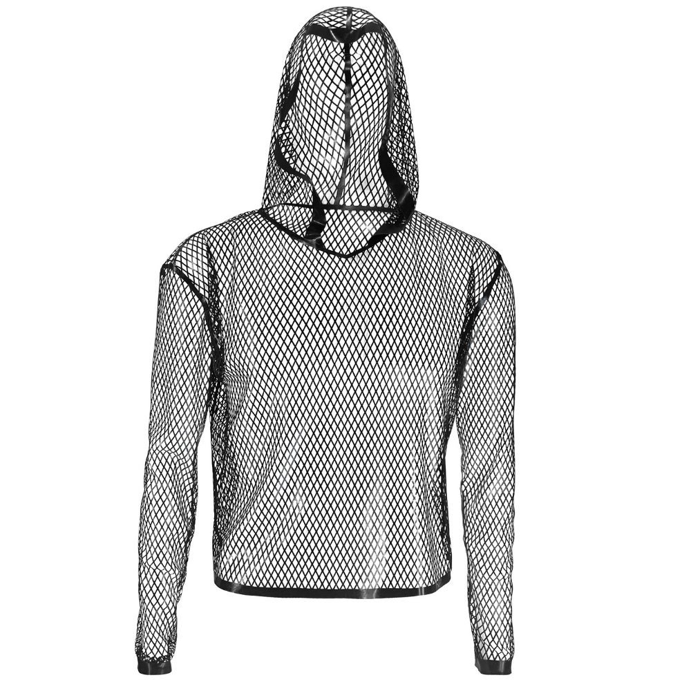Saturn Fishnet Hoodie - Vex Inc. | Latex Clothing