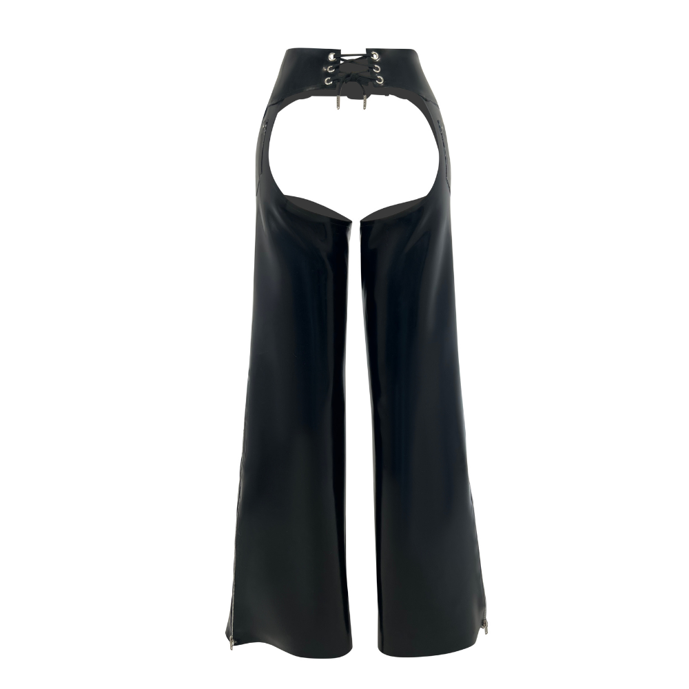 Chaps Bra Ride Chaps - Heavy Rubber Motorcycle Chaps | Vex Clothing - Vex Latex