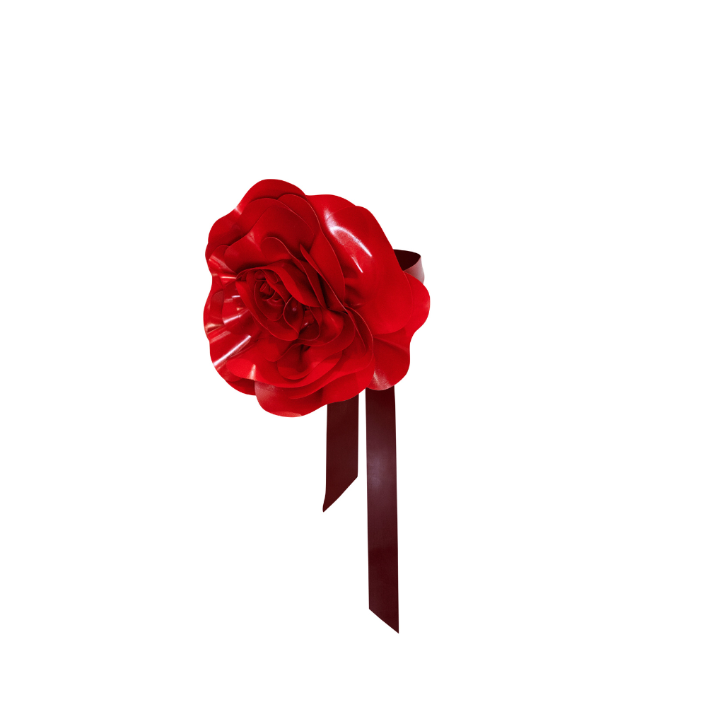 Flower Wrap Choker GIFT SET Ready To Ship Womens - Vex Inc. | Latex Clothing