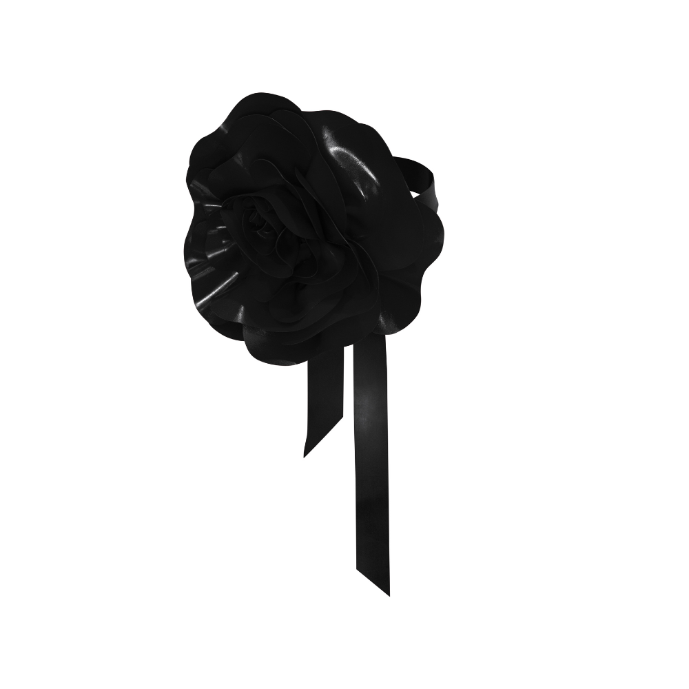 XL Flower Wrap Choker READY TO SHIP Womens - Vex Inc. | Latex Clothing