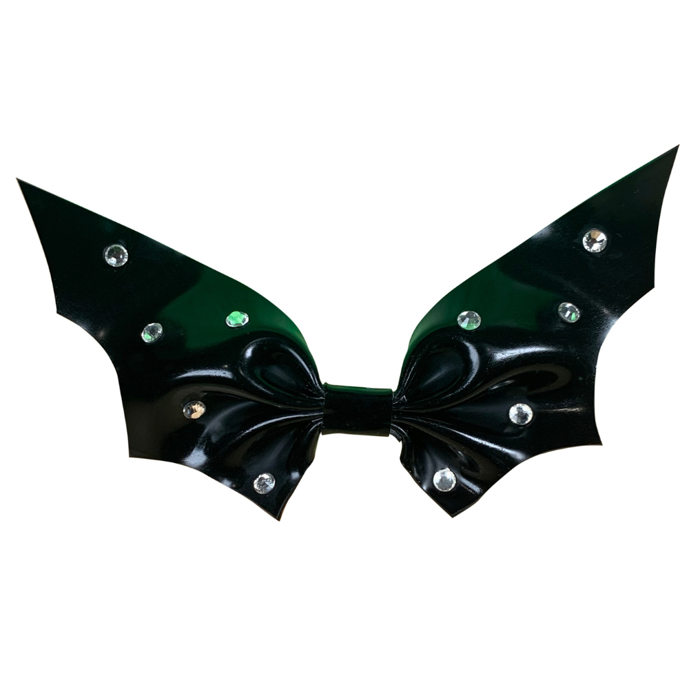 Rhinestone Bat Hair Bow READY TO SHIP  Womens - Vex Inc. | Latex Clothing