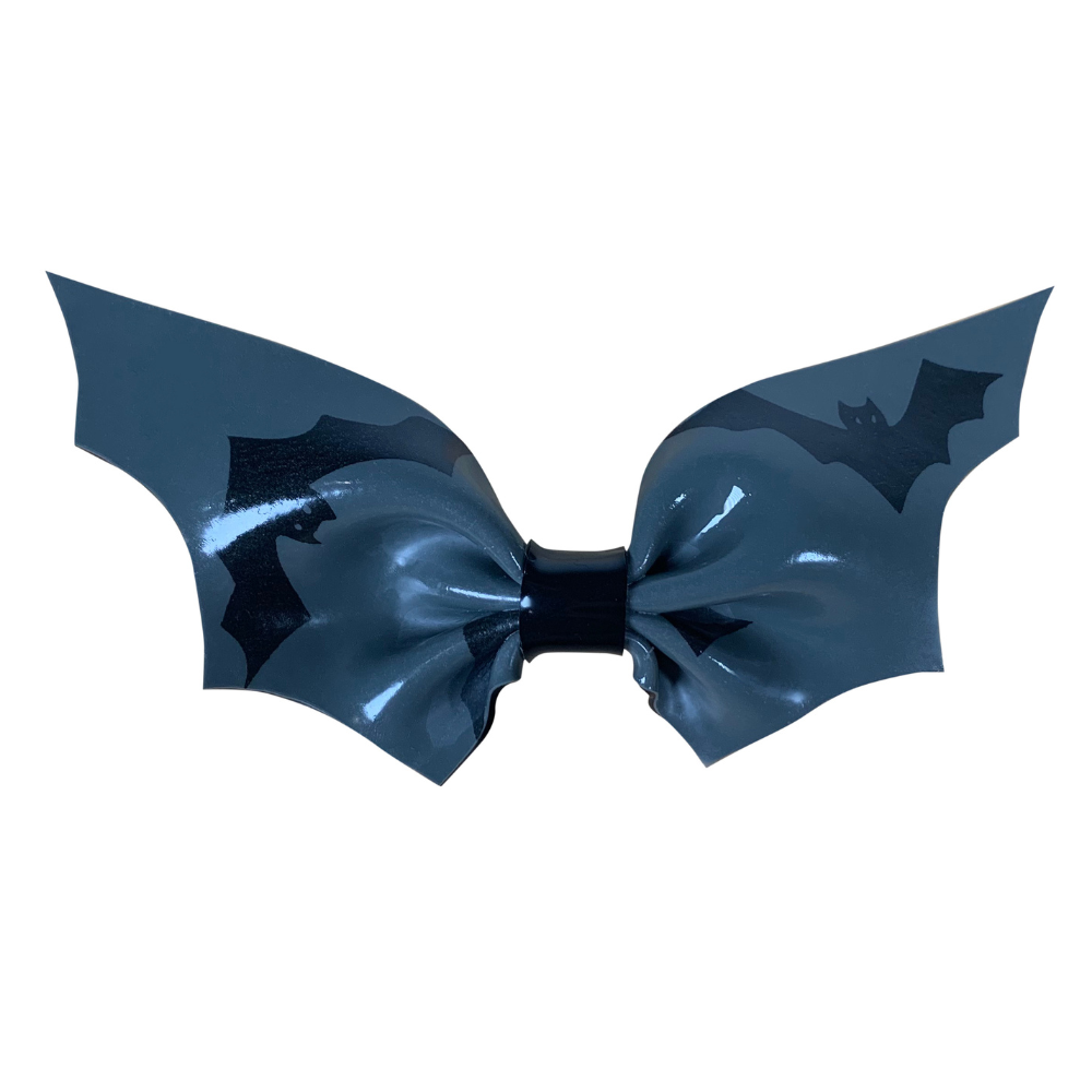 Bat Print Latex Bat Hair Bow READY TO SHIP  Womens - Vex Inc. | Latex Clothing