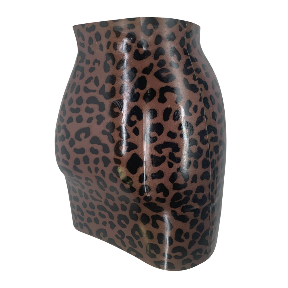 Print Chevron Mini Metallic Pink Snake READY TO SHIP Custom Order - Vex Inc. | Latex Clothing