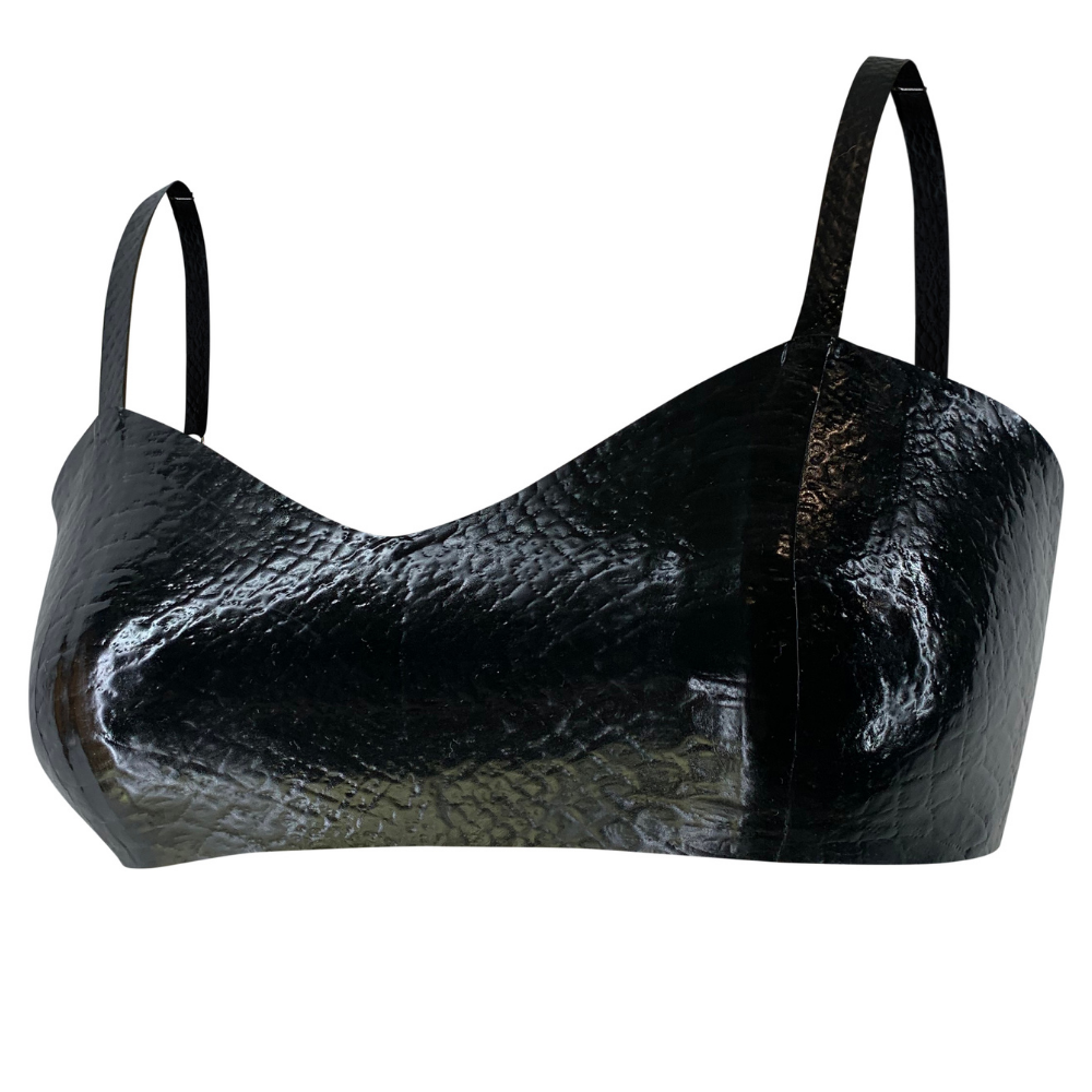 Print Touch Me Bralette Black Snake READY TO SHIP XS / Black Snake - Vex Inc. | Latex Clothing