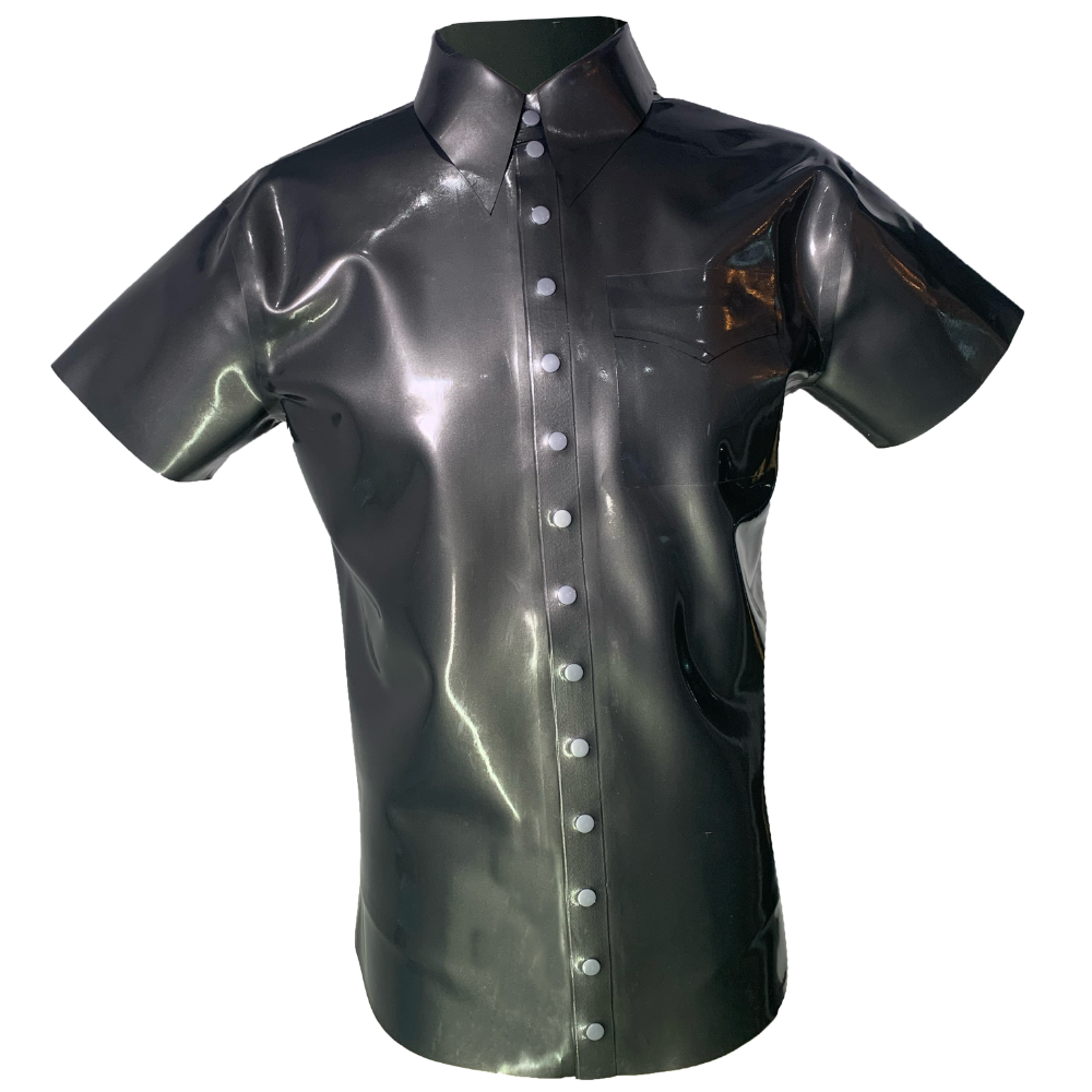 Dress Shirt READY TO SHIP XL / Pewter Mens - Vex Inc. | Latex Clothing