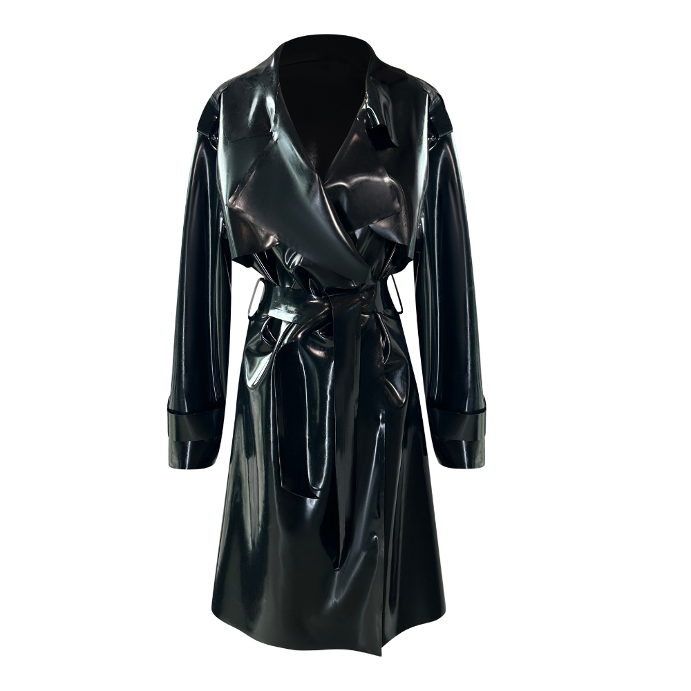 Flasher Trench Coat Jackets - Vex Inc. | Latex Clothing