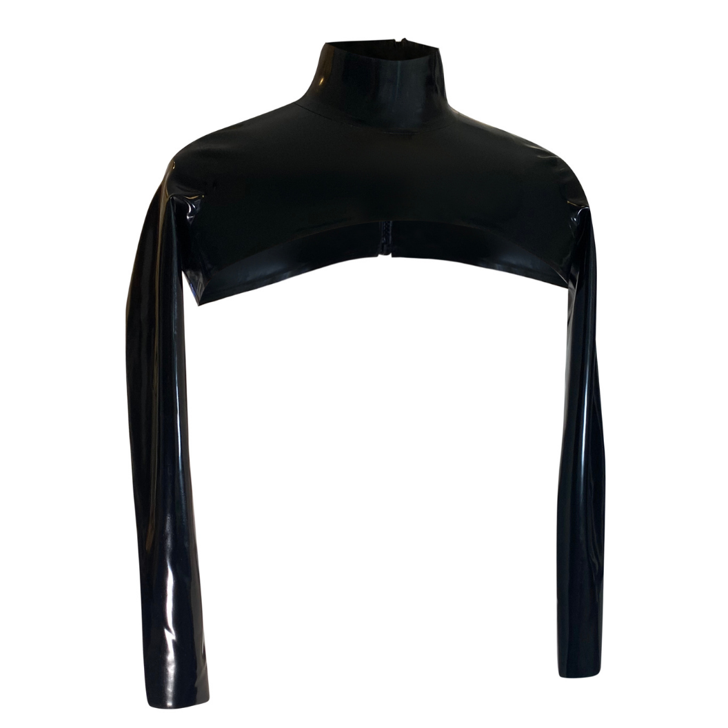 Mens Ultra Crop Jacket READY TO SHIP Small / Black mens - Vex Inc. | Latex Clothing