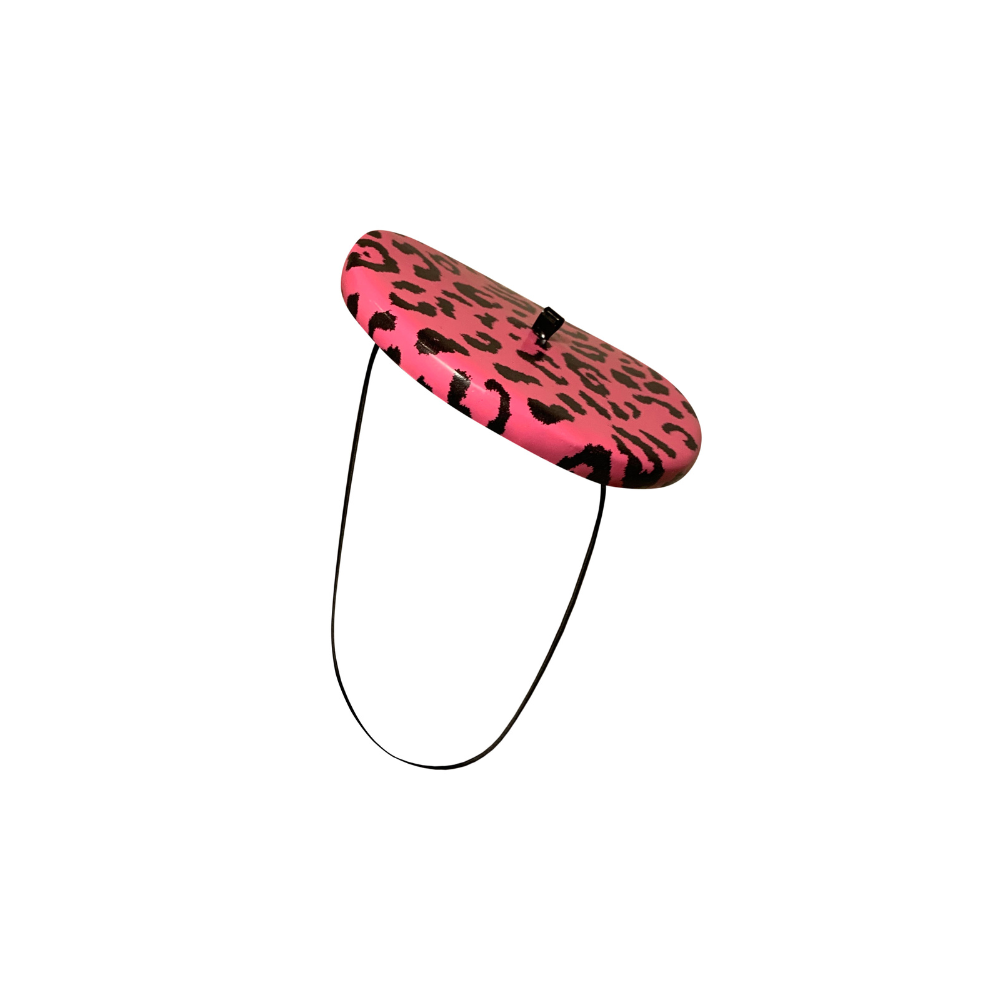 (ONE OF A KIND) Fuzzy Pink Leopard Mini Beret READY TO SHIP  Womens - Vex Inc. | Latex Clothing