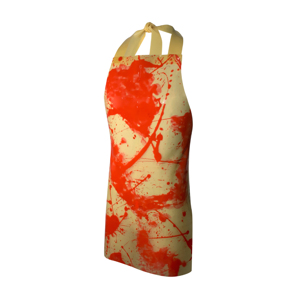 (ONE OF A KIND) Unisex Blood Splatter Apron READY TO SHIP