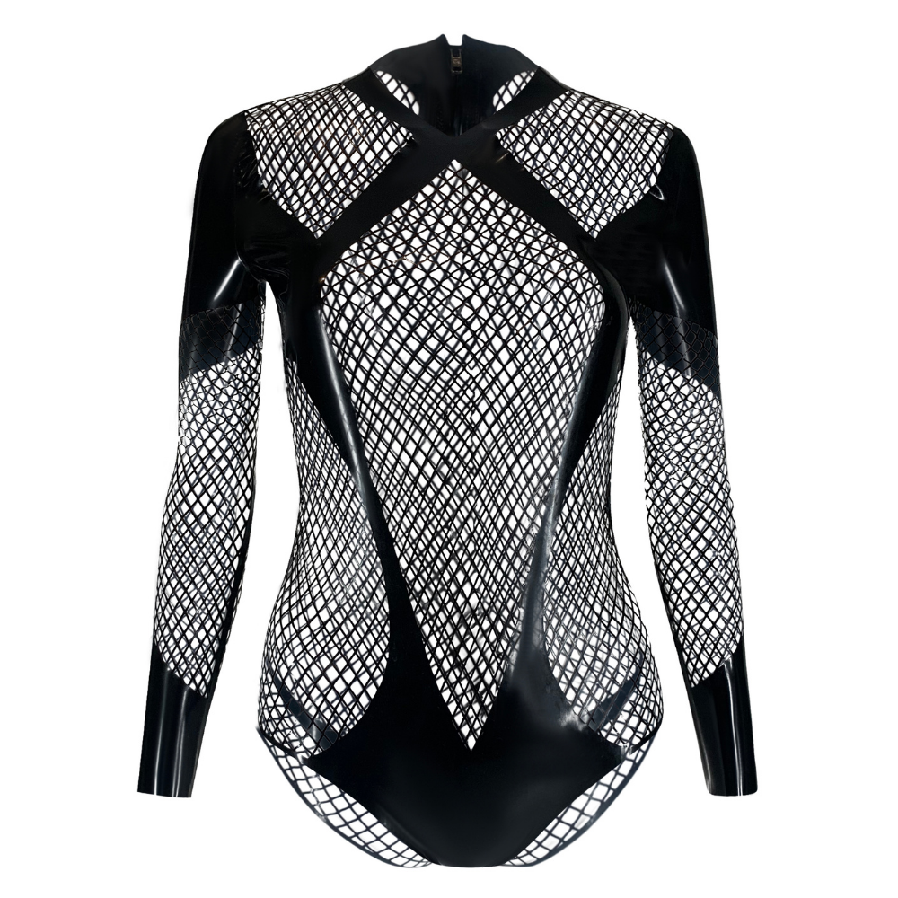 Eclipse Fishnet Bodysuit   - Vex Inc. | Latex Clothing