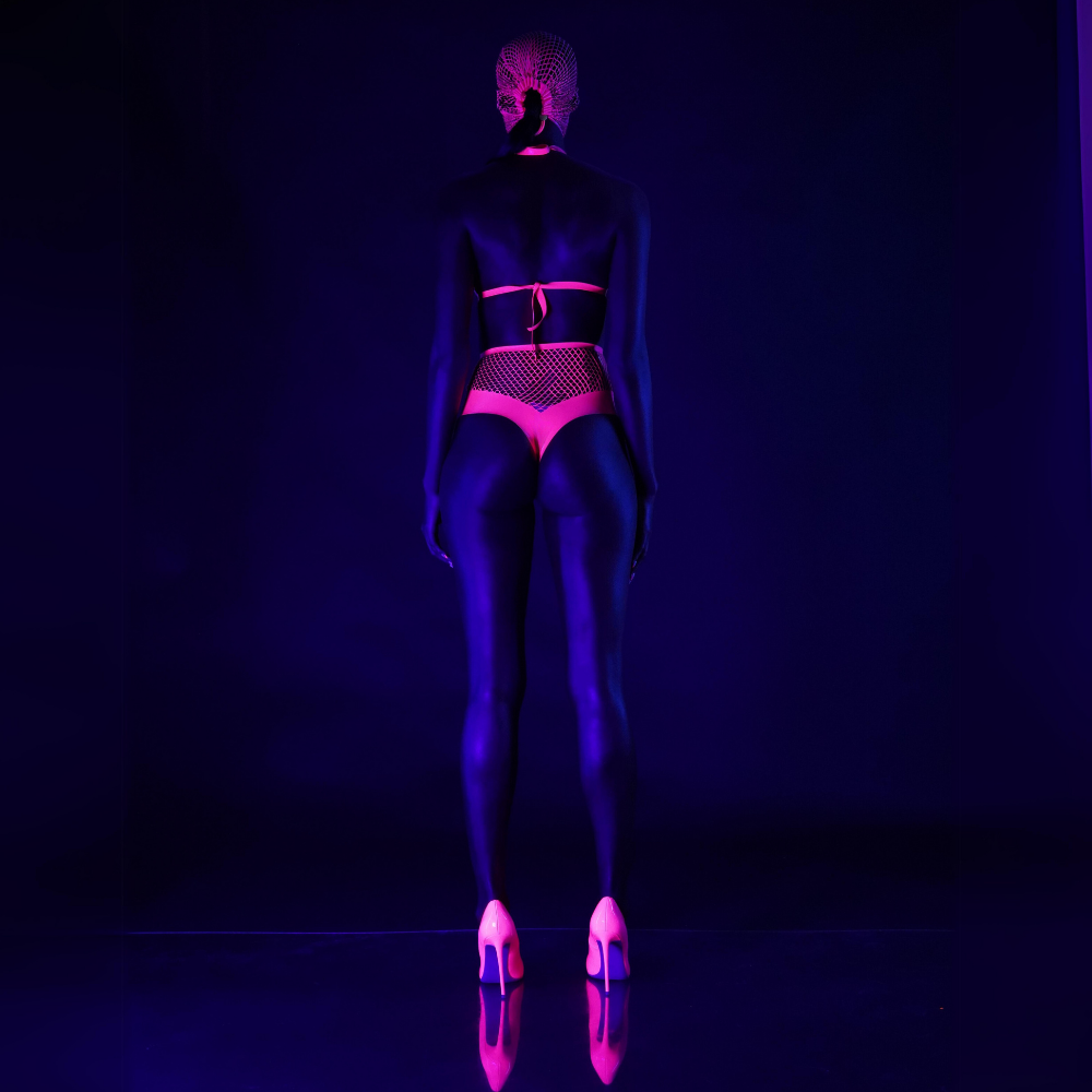 Galaxy Fishnet Knickers READY TO SHIP - Vex Inc. | Latex Clothing