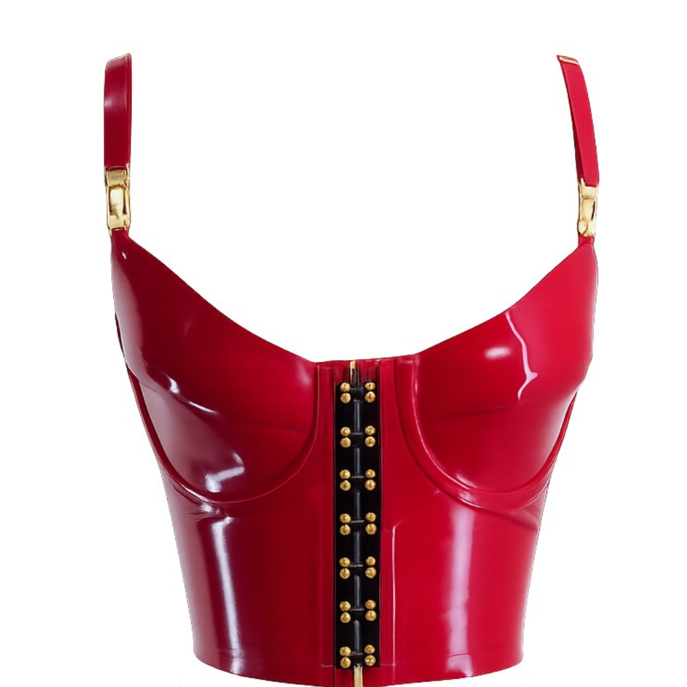Garter Bustier READY TO SHIP 32C / Plum Womens - Vex Inc. | Latex Clothing