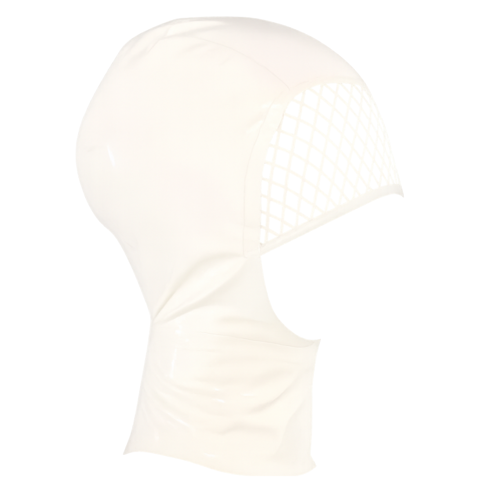 Net Eye Mask READY TO SHIP 21" / 13" / White - Vex Inc. | Latex Clothing