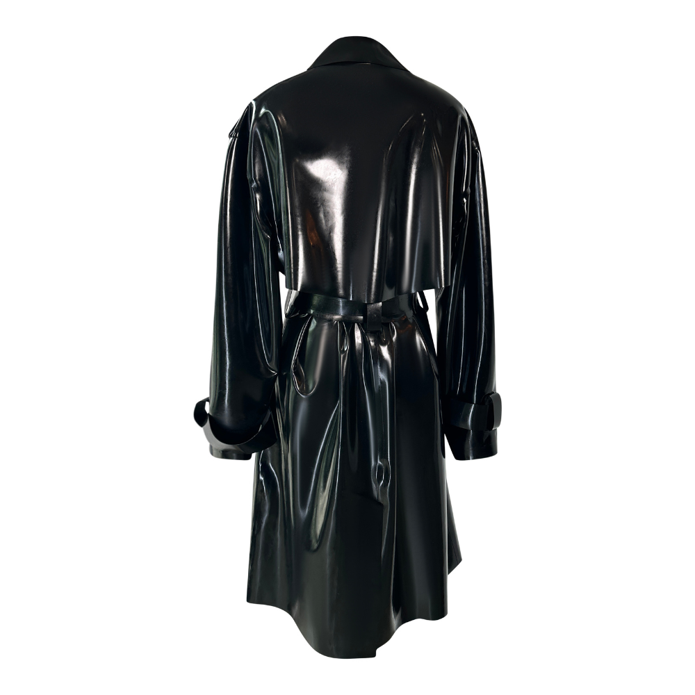 Black latex jacket hot sale