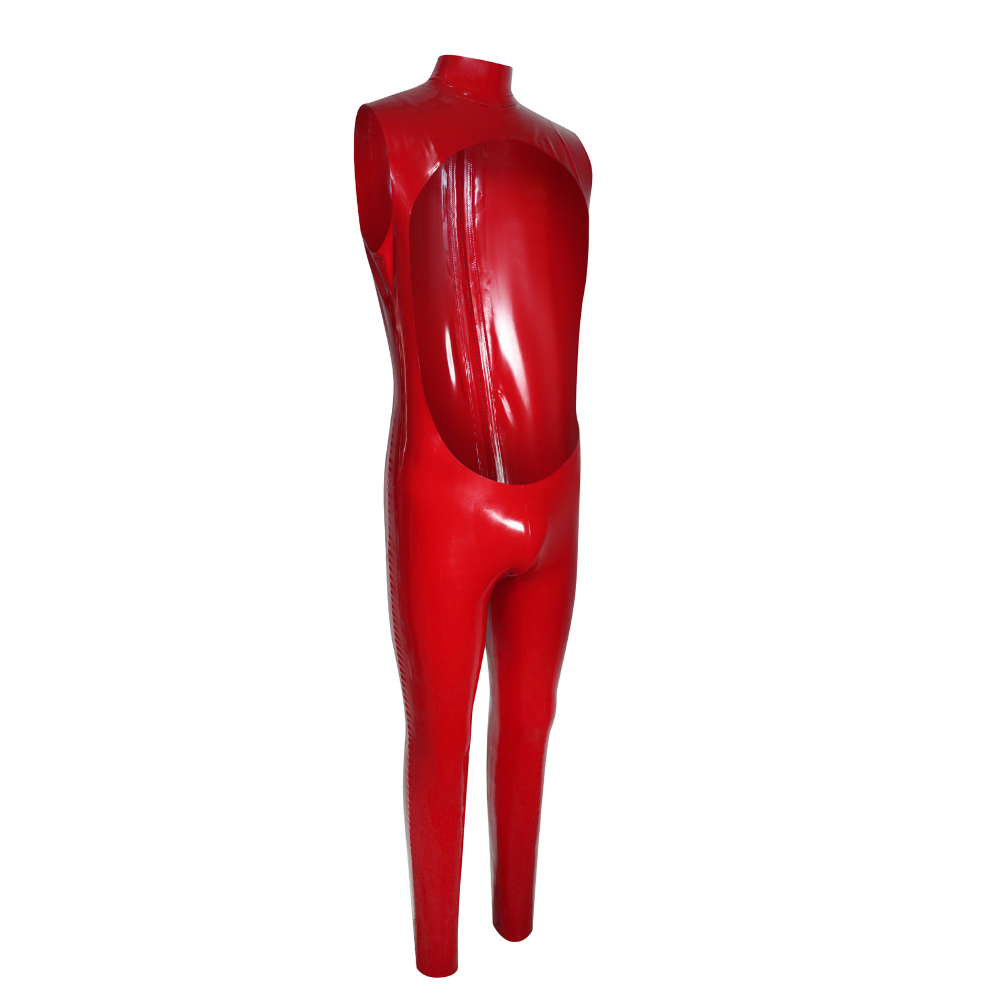 The Sinner CatSuit READY TO SHIP Medium (30 Inseam) / Red Mens - Vex Inc. | Latex Clothing
