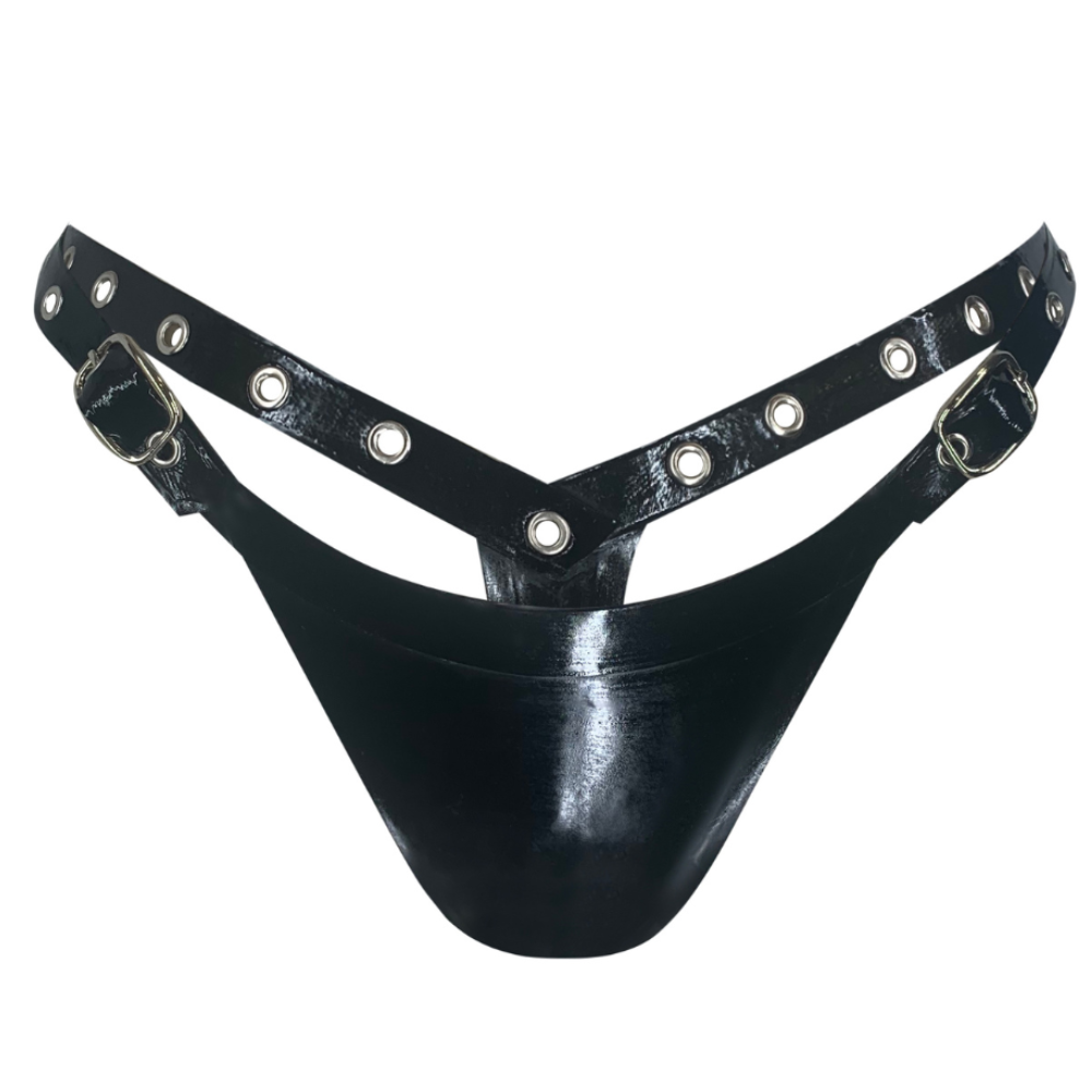Ride On Thong READY TO SHIP XS / Black Womens - Vex Inc. | Latex Clothing
