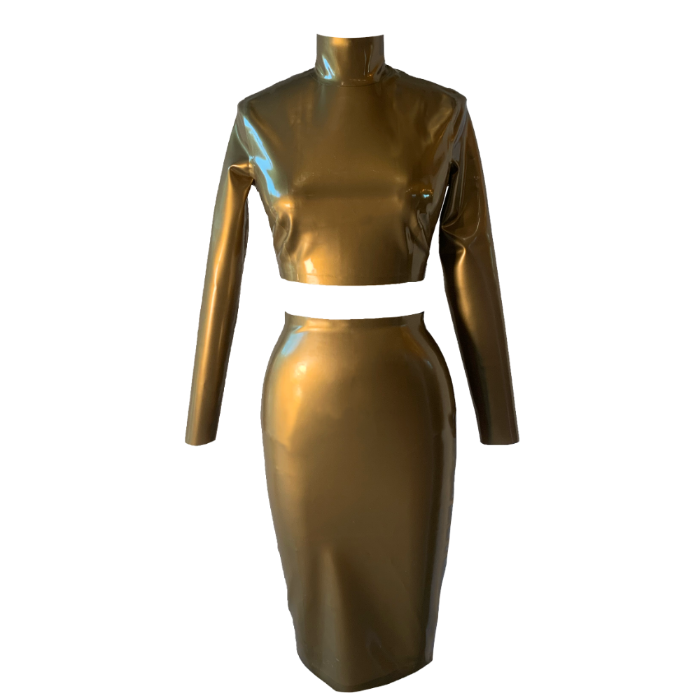 Latex Skirt: Latex Pencil Skirt by Vex Clothing - Vex Latex