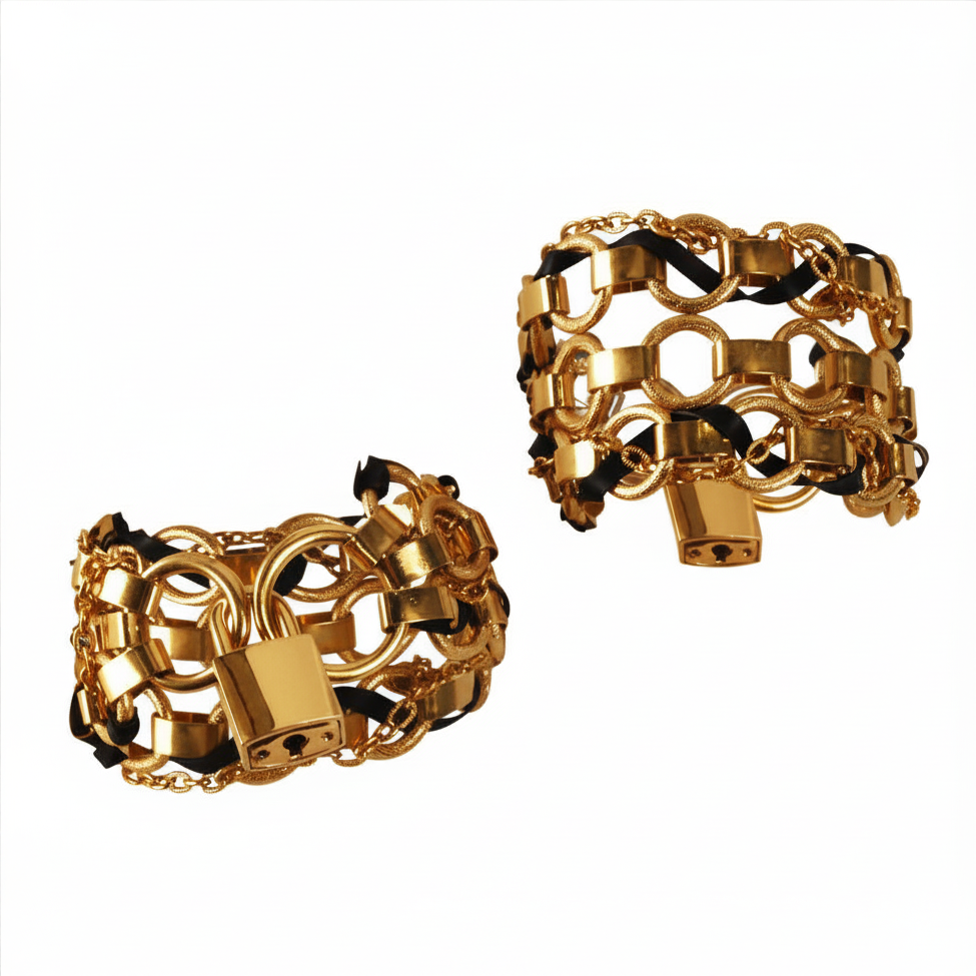 Interlock Ankle Cuffs READY TO SHIP Womens - Vex Inc. | Latex Clothing