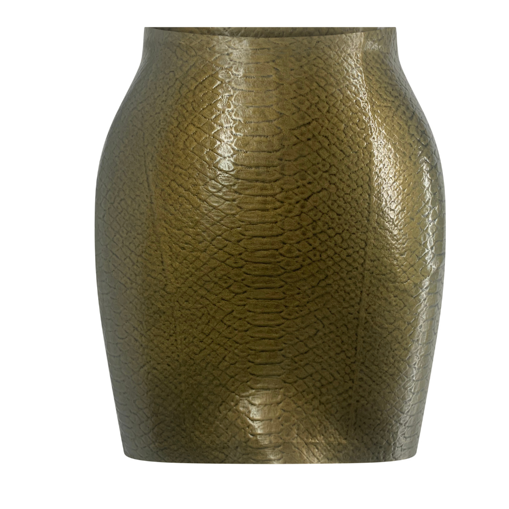 Print Chevron Mini Gold Snake Print READY TO SHIP Small / Gold Snake Textured Custom Order - Vex Inc. | Latex Clothing