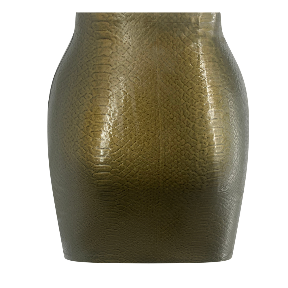 Print Chevron Mini Gold Snake Print READY TO SHIP Custom Order - Vex Inc. | Latex Clothing