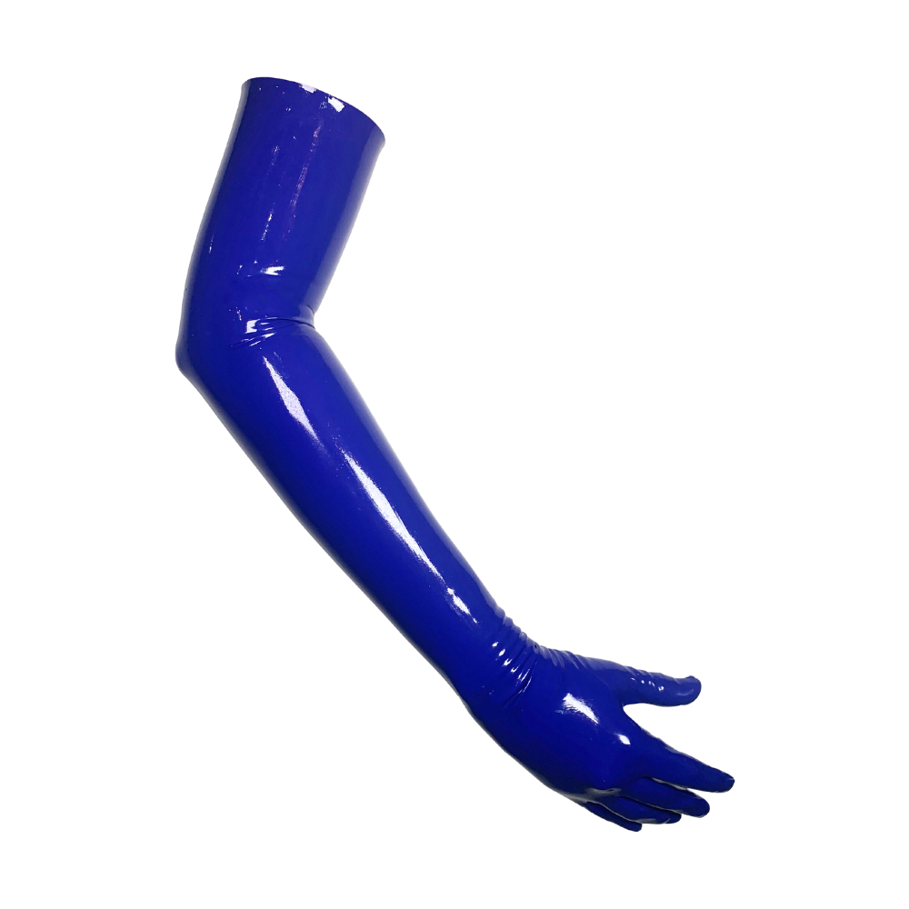Handmade Long Latex Gloves READY TO SHIP Small / Royal Blue Womens - Vex Inc. | Latex Clothing