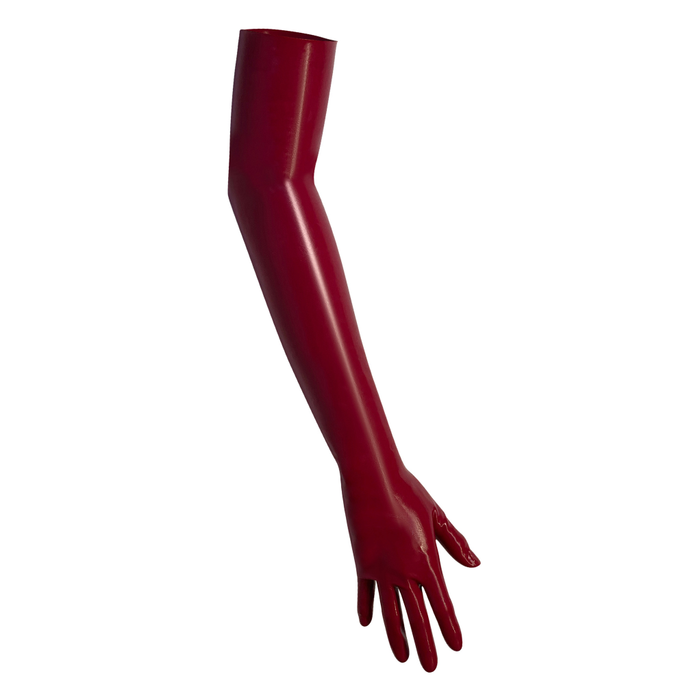Long Streamline Latex Gloves READY TO SHIP XS / Plum Womens - Vex Inc. | Latex Clothing