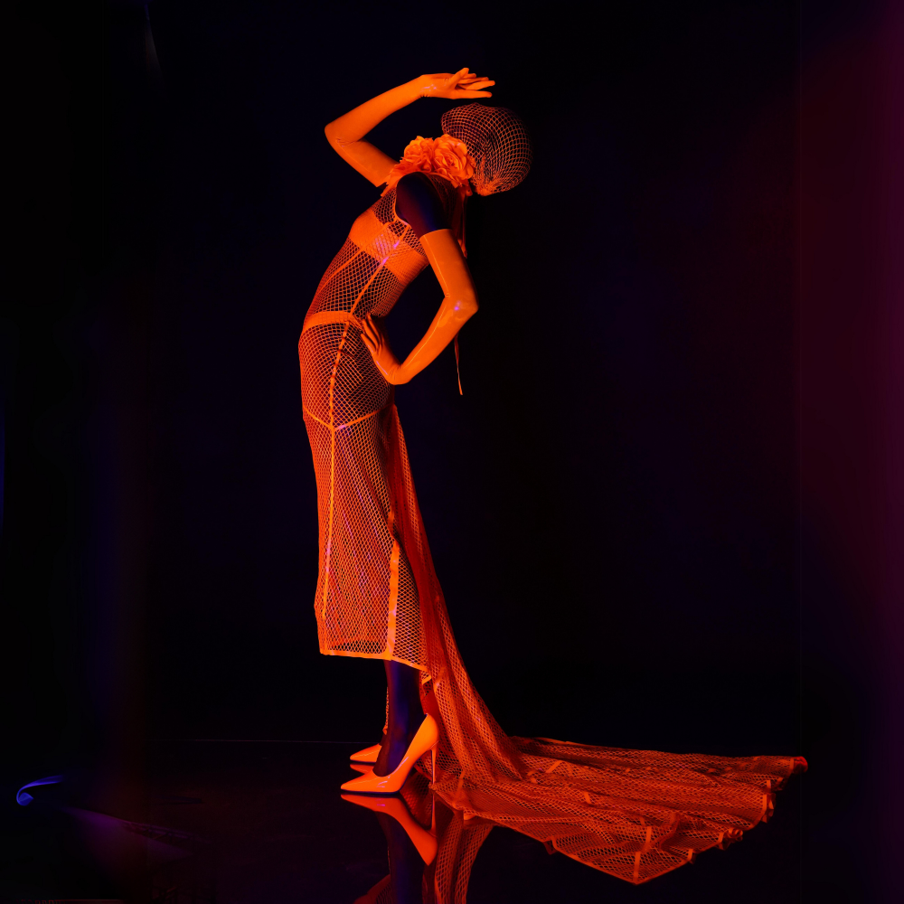 Stellar Fishnet Gown - Vex Inc. | Latex Clothing