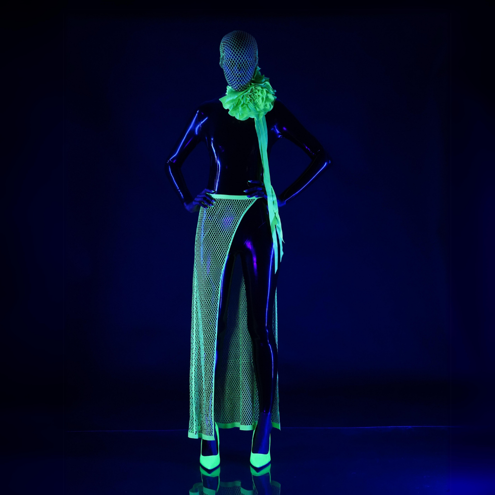 Zodiac Fishnet Wrap Skirt - Vex Inc. | Latex Clothing