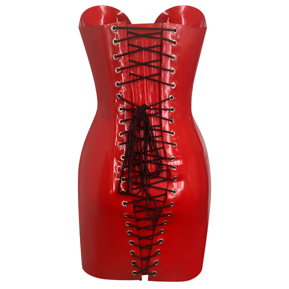 Bound Dress Handmade Latex Strapless Mini Dress | Vex Clothing Bound Dress Handmade Latex Strapless Mini Dress | Vex Clothing