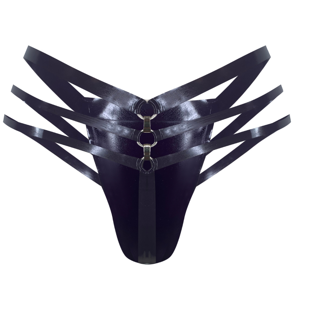 Pyramid Thong READY TO SHIP Womens - Vex Inc. | Latex Clothing