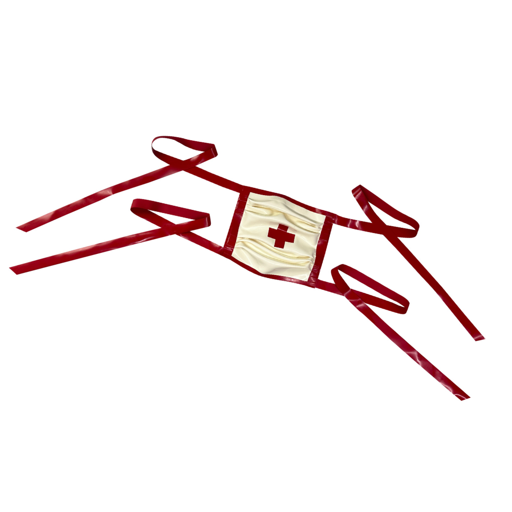 Red Cross Medical Mask READY TO SHIP Unisex - Vex Inc. | Latex Clothing