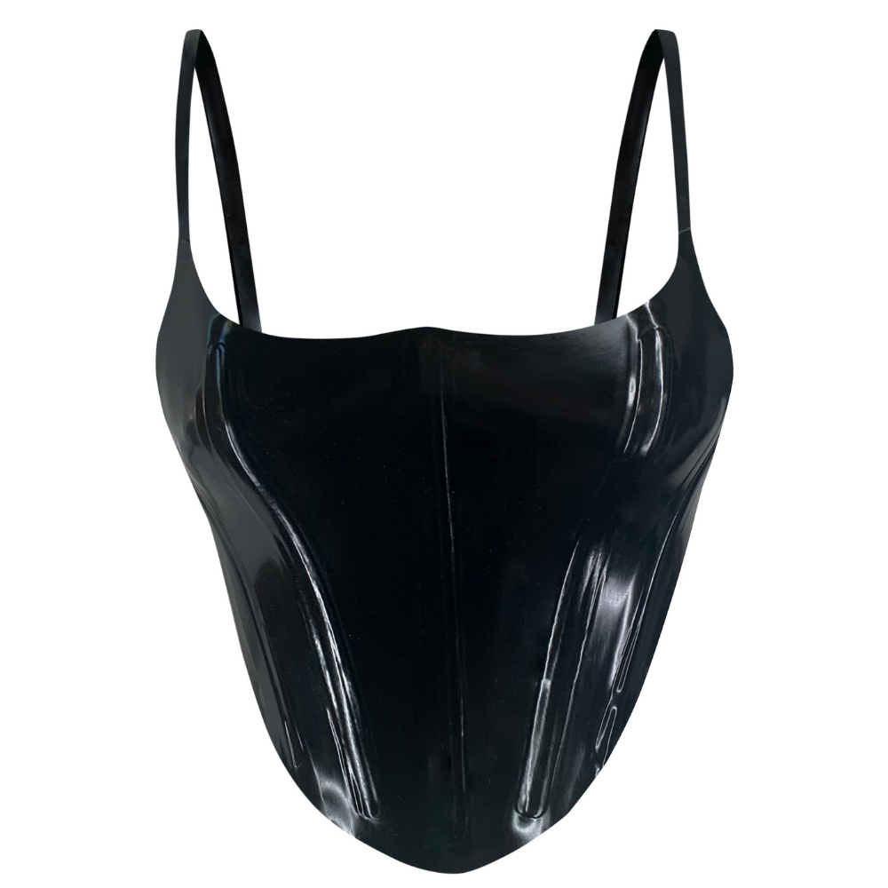 Astro Bustier steel-boned latex bustier