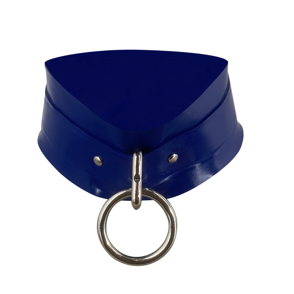 Ring Collar READY TO SHIP S/M / Royal Blue Womens - Vex Inc. | Latex Clothing