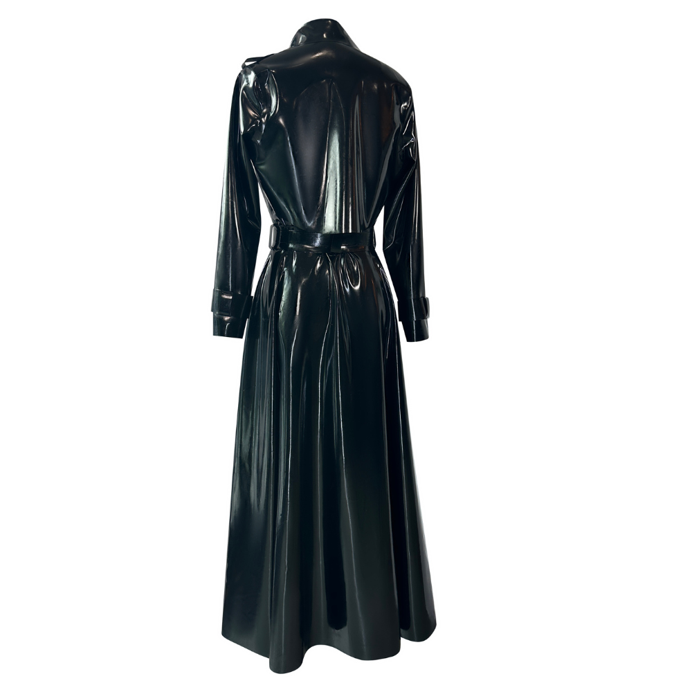 Madonna Trench Coat Handmade Latex Fashion | Vex Clothing Madonna Trench Coat Handmade Latex Fashion | Vex Clothing