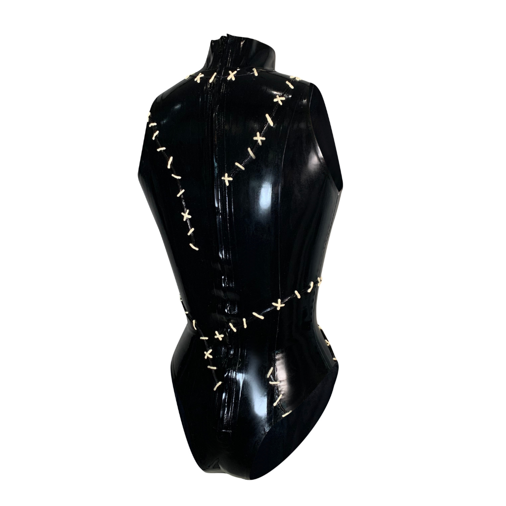 Stitched Sleeveless Bodysuit   - Vex Inc. | Latex Clothing