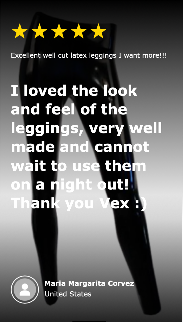 Black latex leggings styled - Vex Clothing