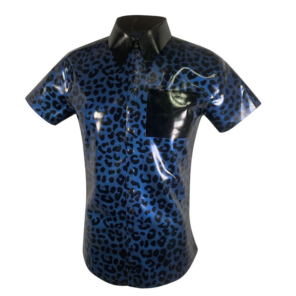 Print Dress Shirt READY TO SHIP Mens - Vex Inc. | Latex Clothing