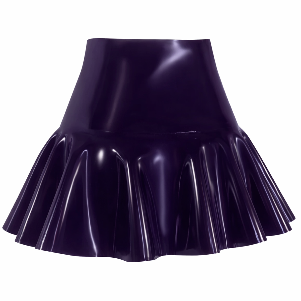 Deco Skirt READY TO SHIP Small / Purple Womens - Vex Inc. | Latex Clothing