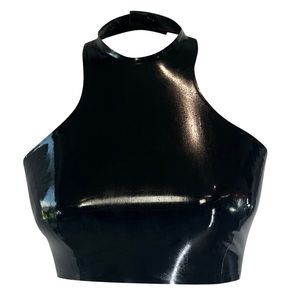Meet Me at the Halter Crop Top Crop Top - Vex Inc. | Latex Clothing