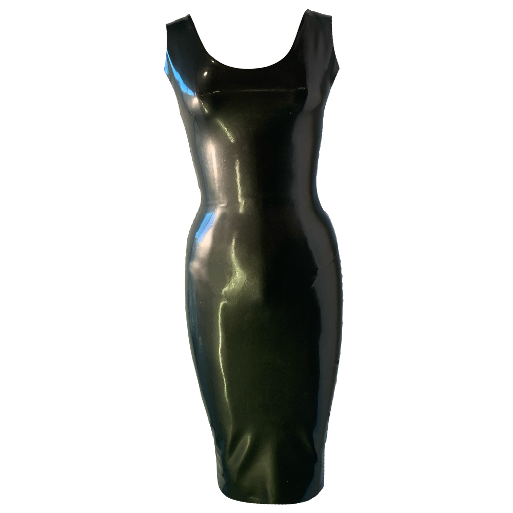 Tank Dress READY TO SHIP Large / Pewter / Pencil Womens - Vex Inc. | Latex Clothing