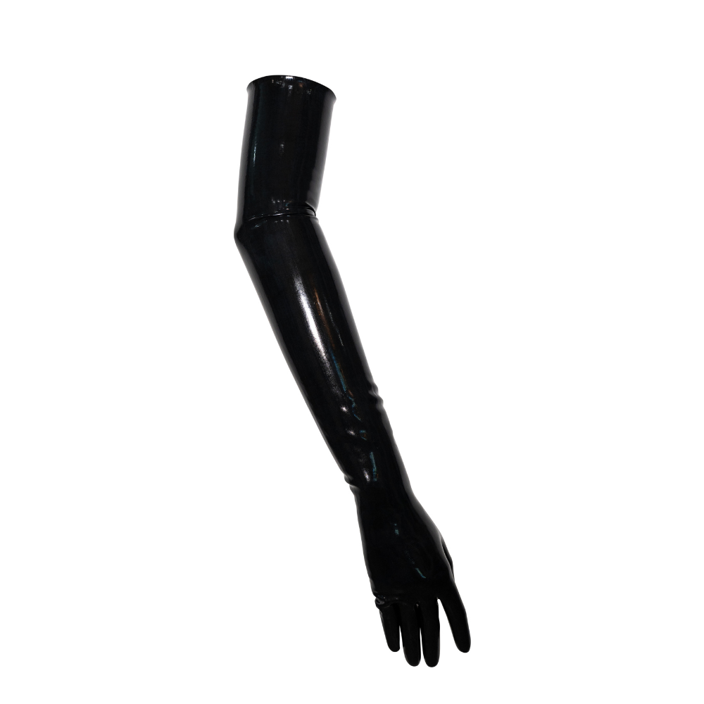 Long Streamline Latex Gloves READY TO SHIP XS / Black Womens - Vex Inc. | Latex Clothing