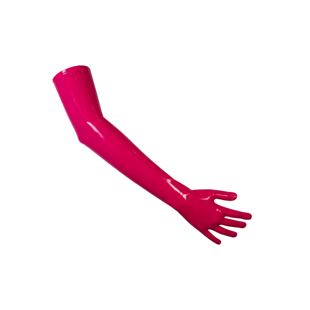 Neon Gloves READY TO SHIP Small / Neon Pink / Opera  - Vex Inc. | Latex Clothing