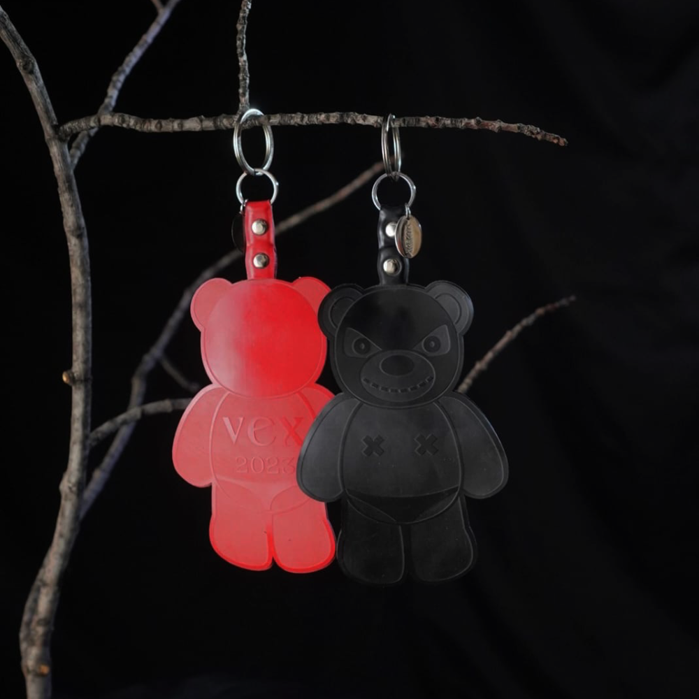 Bear Ornament Keychain   - Vex Inc. | Latex Clothing