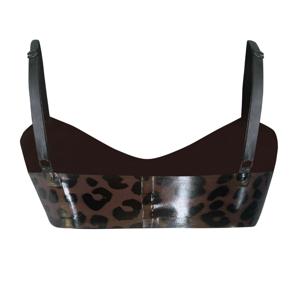 Print Touch Me Bralette Plum Snake READY TO SHIP - Vex Inc. | Latex Clothing